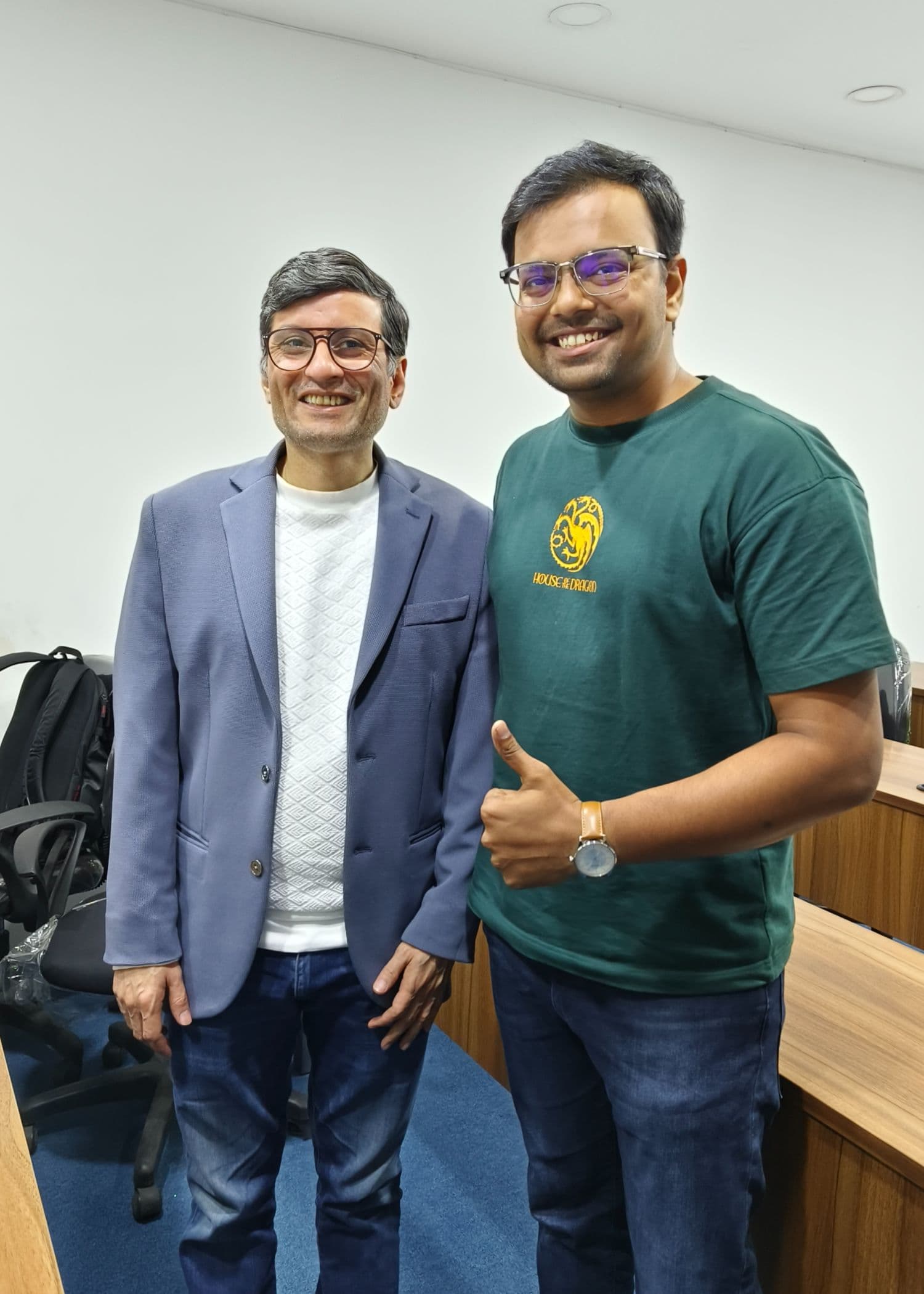 With Sandeep Jain, GFG